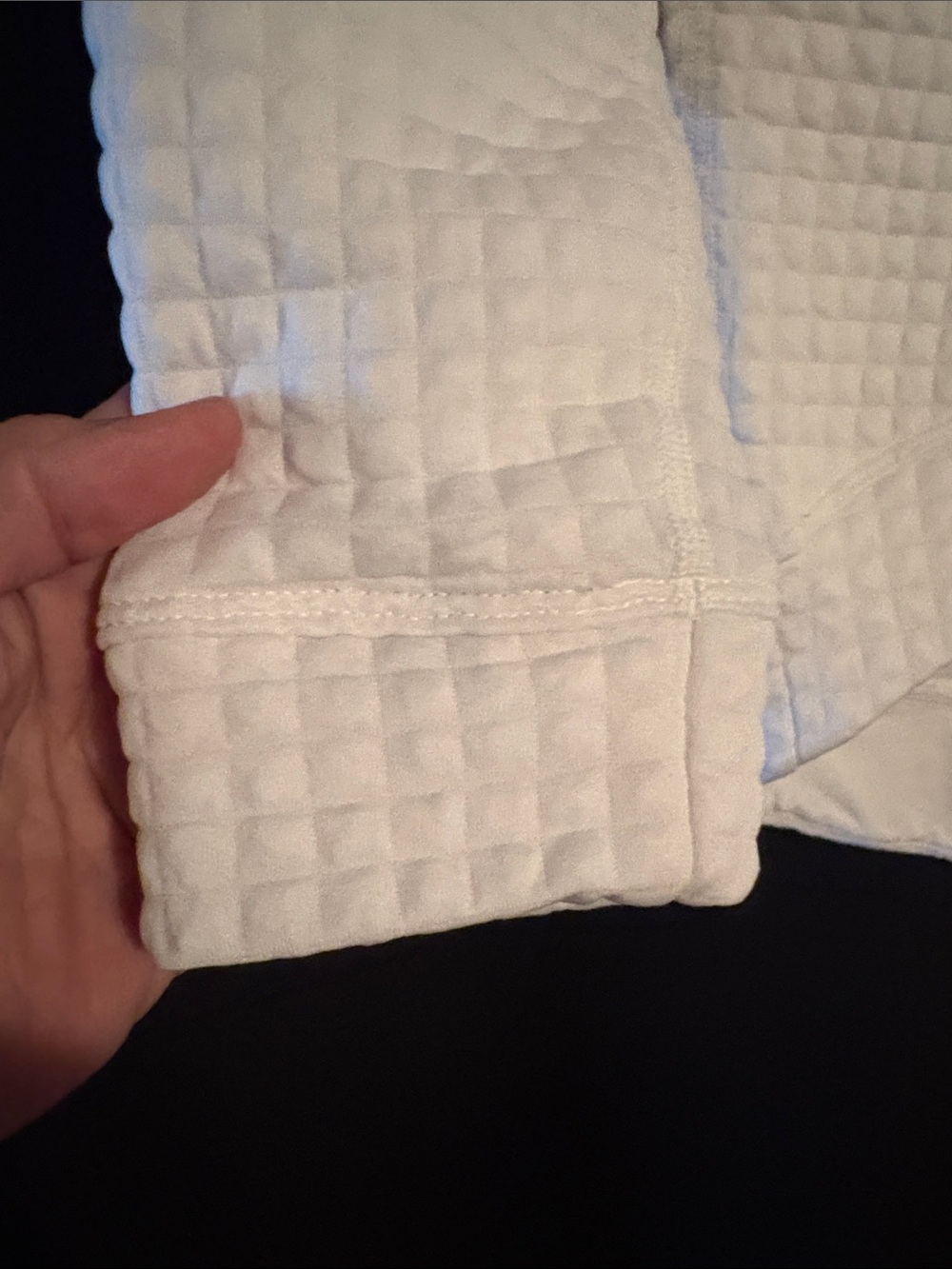 NOBULL White Quilted Waffle Crewneck Sweatshirt - Picture 4 of 8